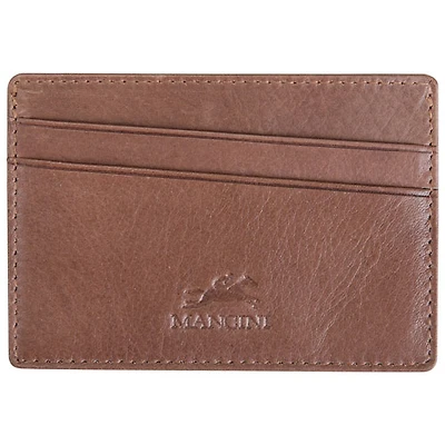 Porte-cartes RFID en cuir véritable Bellagio de Mancini - Brun