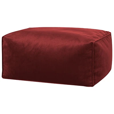 Pouf en velours de polyester Roll de Gouchee Home - Marsala