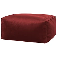 Pouf en velours de polyester Roll de Gouchee Home - Marsala
