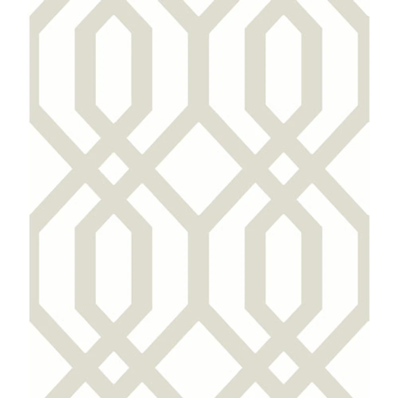 Papier peint autocollant avec motif de treillis d'abri de jardin de RoomMates - Beige