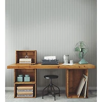 RoomMates Beadboard Peel & Stick Wallpaper - Grey