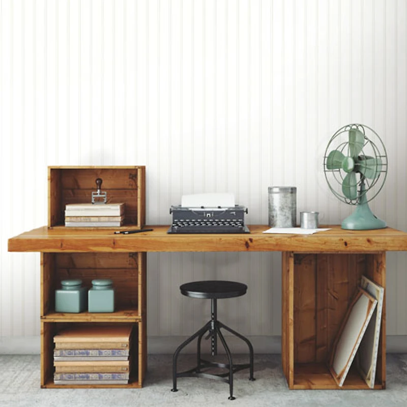 RoomMates Beadboard Peel & Stick Wallpaper - White
