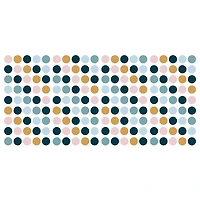 Décalcomanies murales avec motif de pois de RoomMates - Pois roses, jaunes et bleus