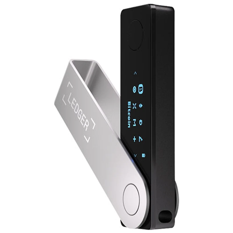 Portefeuille de cryptomonnaie Nano X de Ledger - Noir onyx