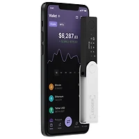 Portefeuille de cryptomonnaie Nano X de Ledger - Noir onyx