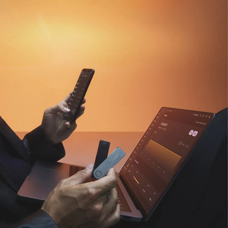 Portefeuille de cryptomonnaie Nano X de Ledger - Noir onyx