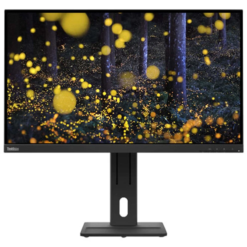 Moniteur DEL IPS QHD 75 Hz de 27 po ThinkVision de Lenovo avec temps de réponse gris à gris de 4 ms (62D0GAR1US) - Noir corbeau