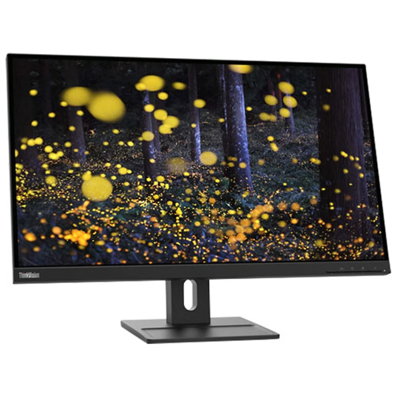 Moniteur DEL IPS QHD 75 Hz de 27 po ThinkVision de Lenovo avec temps de réponse gris à gris de 4 ms (62D0GAR1US) - Noir corbeau