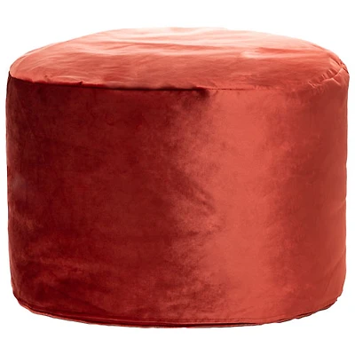 Gouchee Home Eclipse Velvet Polyester Pouf - Marsala