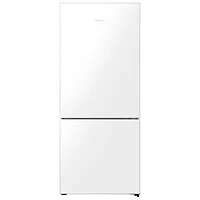 Hisense 28" 14.7 Cu. Ft. Counter-Depth Bottom Freezer Refrigerator (RB15A2CWE) - White