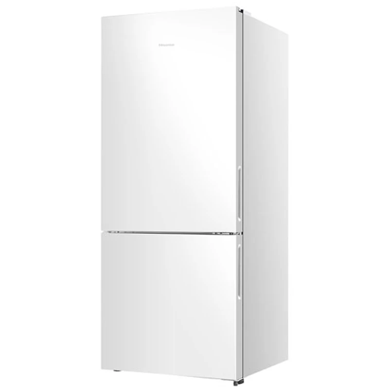 Hisense 28" 14.7 Cu. Ft. Counter-Depth Bottom Freezer Refrigerator (RB15A2CWE) - White