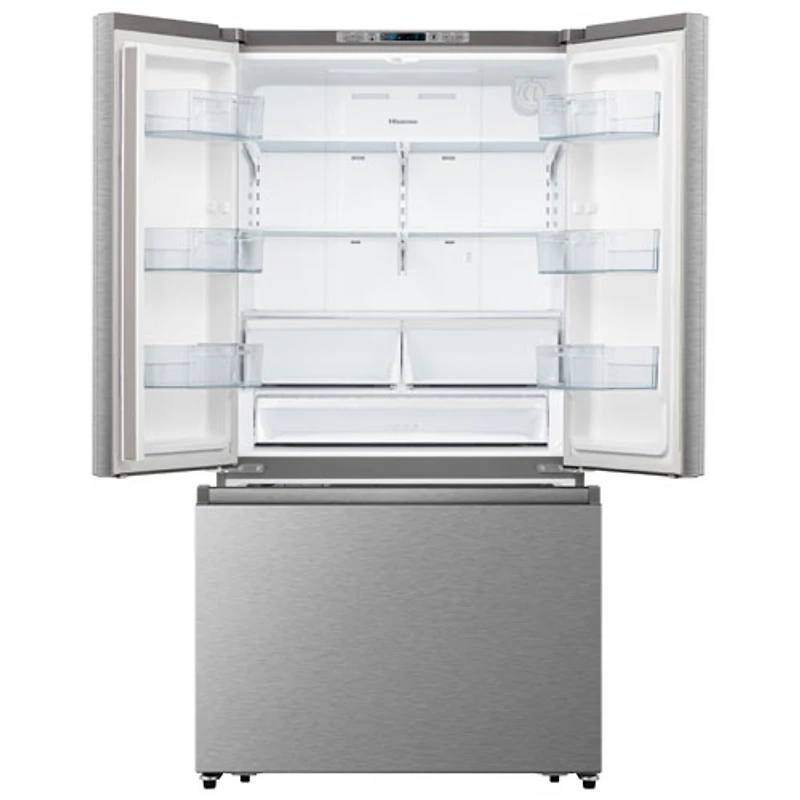 Hisense 36" 26.6 Cu. Ft. French Door Refrigerator with Water Dispenser (RF266C3FSE) -Stainless Steel