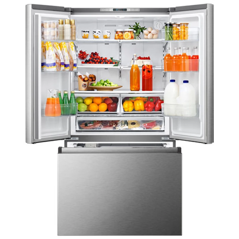 Hisense 36" 26.6 Cu. Ft. French Door Refrigerator with Water Dispenser (RF266C3FSE) -Stainless Steel