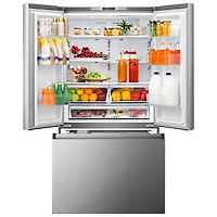 Hisense 36" 26.6 Cu. Ft. French Door Refrigerator with Water Dispenser (RF266C3FSE) -Stainless Steel