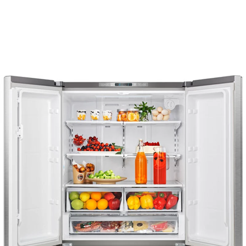 Hisense 36" 26.6 Cu. Ft. French Door Refrigerator with Water Dispenser (RF266C3FSE) -Stainless Steel
