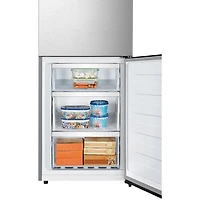 Réfrigérateur à congélateur inférieur à profondeur de comptoir 10,8 pi³ 24 po de Hisense (RB12A2CSE) - Titane