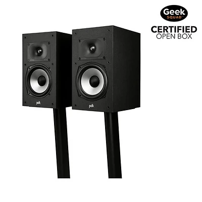 Open Box - Polk Audio Monitor XT20 200-Watt Bookshelf Speaker - Pair - Midnight Black
