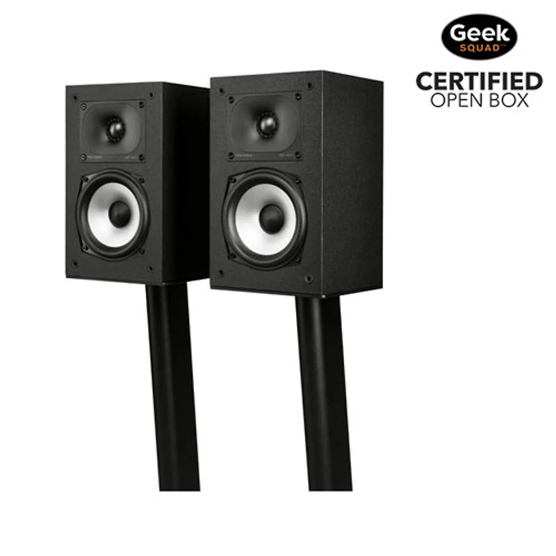 Open Box - Polk Audio Monitor XT15 150-Watt Bookshelf Speaker - Pair - Midnight Black