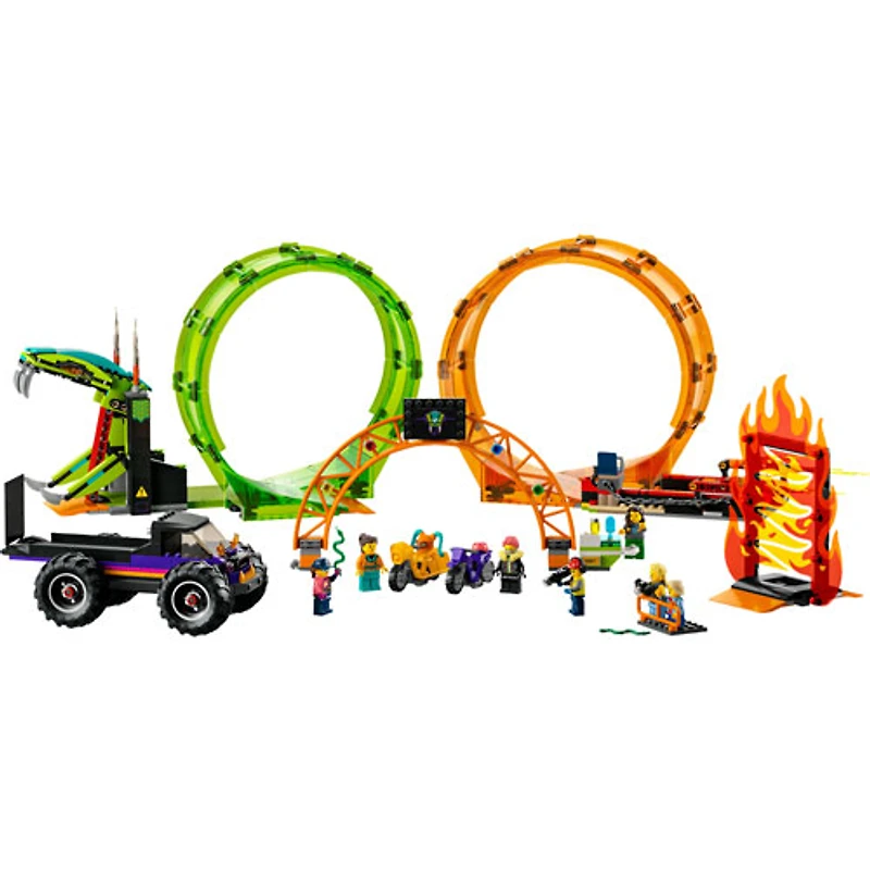 LEGO City Stuntz : L'arène de cascades double boucle - 598 pièces (60339)