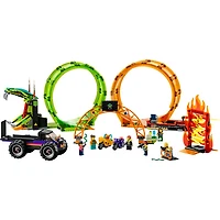 LEGO City Stuntz : L'arène de cascades double boucle - 598 pièces (60339)