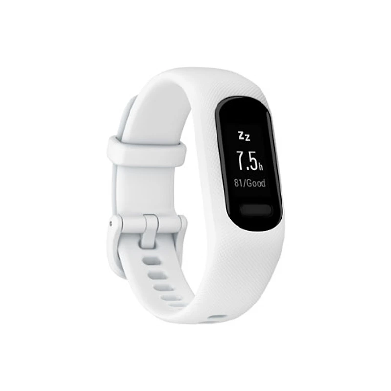 Moniteur de mise en forme et de fréquence cardiaque vivosmart 5 de Garmin - Petit/Moyen - Blanc