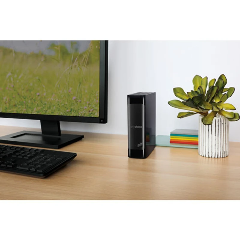 Disque dur externe de bureau USB 3.0 de 20 To easystore de WD (WDBAMA0200HBK-NESN) - Noir