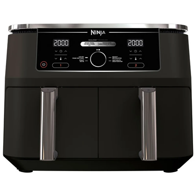 Friteuse à air chaud 4-en-1 Dual Zone Foodie de Ninja - 9,46 kg/10 pte - Noir - Exclusivité Best Buy