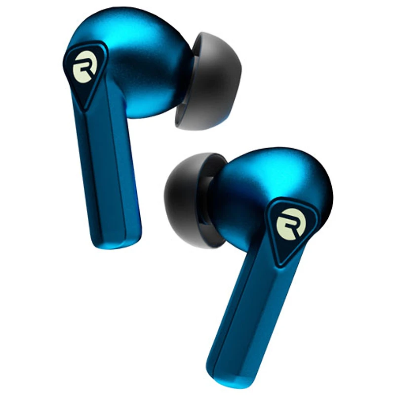 Écouteurs boutons de jeu 100 % sans fil à isolation sonore de Raycon - Bleu