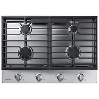 Surface de cuisson au gaz de 30 po à 4 brûleurs de Samsung (NA30R5310FS/AA) - Acier inoxydable