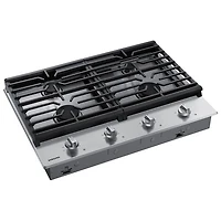 Surface de cuisson au gaz de 30 po à 4 brûleurs de Samsung (NA30R5310FS/AA) - Acier inoxydable