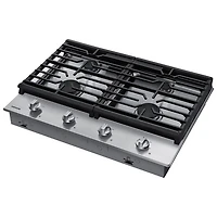 Surface de cuisson au gaz de 30 po à 4 brûleurs de Samsung (NA30R5310FS/AA) - Acier inoxydable