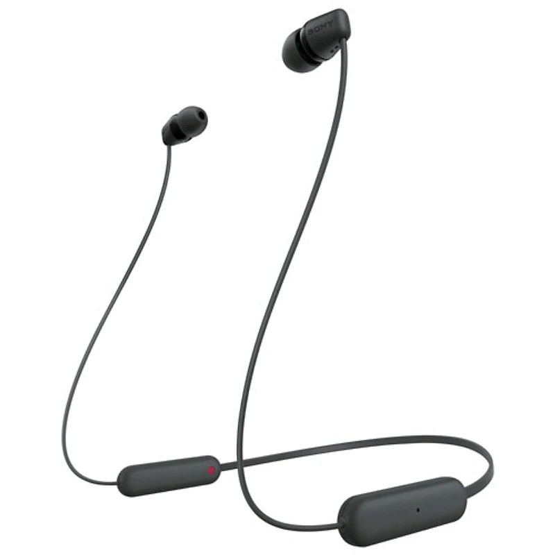 Écouteurs boutons Bluetooth WIC100 de Sony - Noir