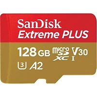 Carte mémoire microSD 128 Go 200 Mo/s Extreme Plus de SanDisk