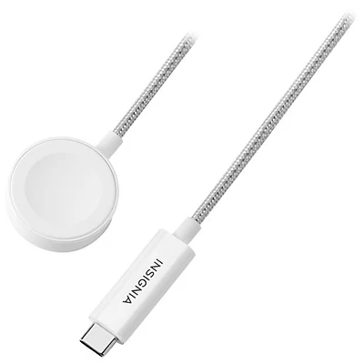Insignia 1.2m (4 ft.) Magnetic Apple Watch Charger to USB-C Cable - Only at Best Buy
