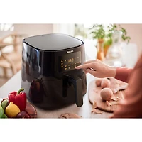 Friteuse à air chaud connectée Essential XL de Philips - 1,2 kg/6,5 pte - Noir
