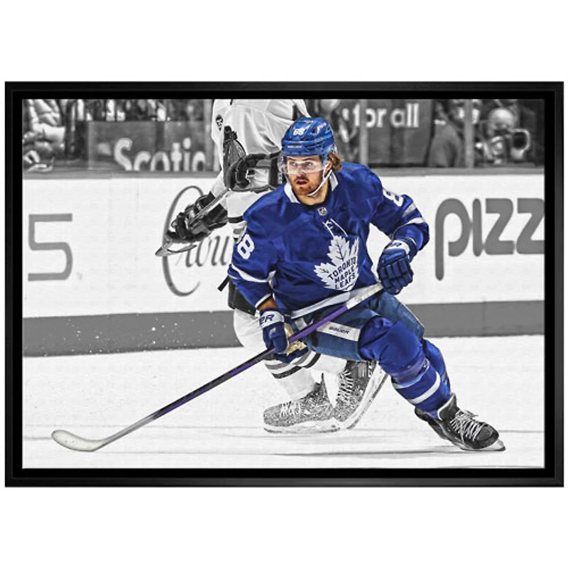 Toile encadrée de William Nylander des Maple Leafs de Toronto de Frameworth (20 x 29 po)