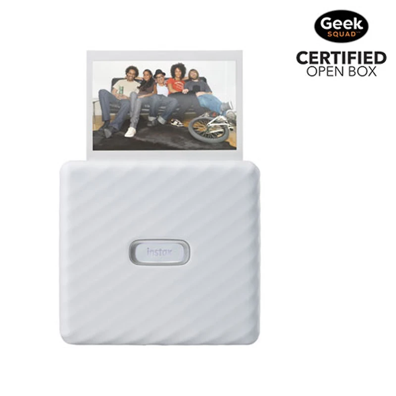 Imprimante Instax Link Wide de Fujifilm pour téléphone intelligent - Blanc cendré - Boîte ouverte