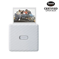 Imprimante Instax Link Wide de Fujifilm pour téléphone intelligent - Blanc cendré - Boîte ouverte