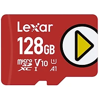 Carte mémoire microSD Play de 150 Mo/s et 128 Go de Lexar