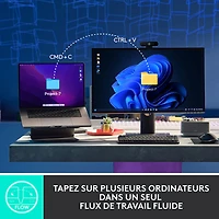 Clavier mécanique tactile rétroéclairé pleine grandeur sans fil MX de Logitech - Graphite