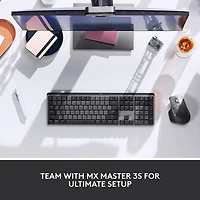 Clavier mécanique tactile rétroéclairé pleine grandeur sans fil MX de Logitech - Graphite