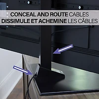 Support de table pivotant de Sanus Systems pour téléviseur de 40 à 86 po - Noir