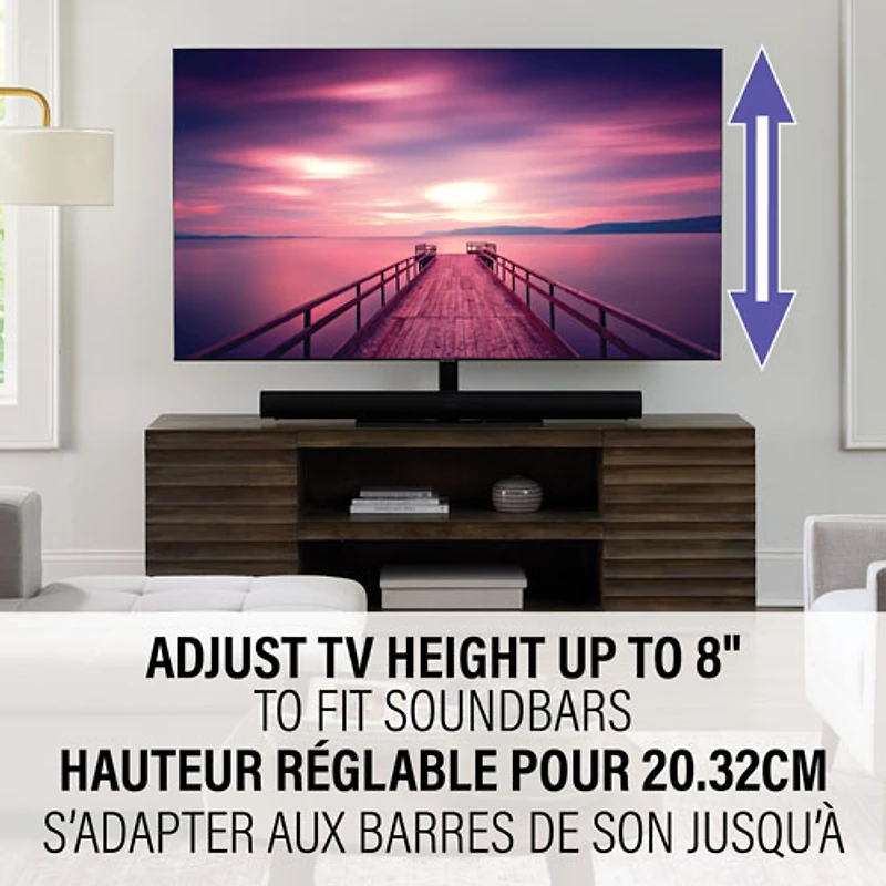Support de table pivotant de Sanus Systems pour téléviseur de 40 à 86 po - Noir