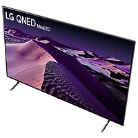 Téléviseur intelligent webOS HDR QNED UHD 4K de 86 po de LG (86QNED85UQA) - 2022 - Argenté titane foncé/Bleu cendré
