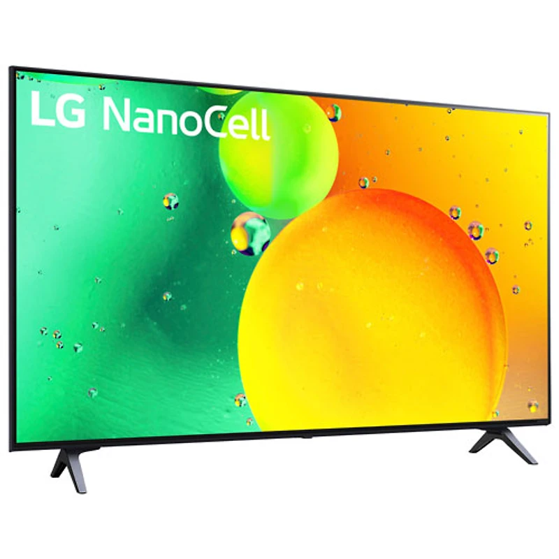 Téléviseur intelligent webOS HDR DEL UHD 4K de 50 po de LG (50NANO75UQA) - 2022 - Bleu cendré