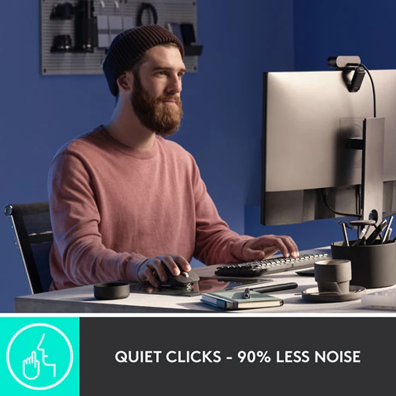 Souris sans fil Darkfield MX Master 3 de Logitech - Gris pâle