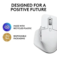 Souris sans fil Darkfield MX Master 3 de Logitech - Gris pâle