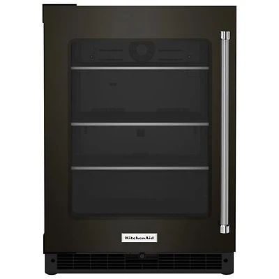 KitchenAid Undercounter 5.2 Cu. Ft. Freestanding Bar Fridge (KURL314KBS) - Black Stainless Steel