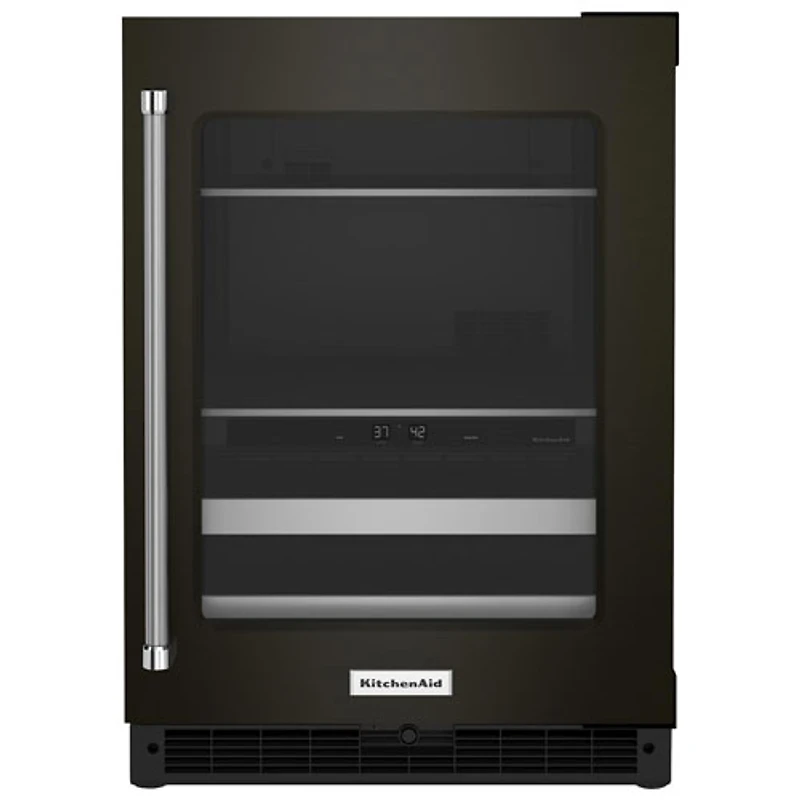 Centre de rafraîchissements autonome sous le comptoir de 4,9 pi³ de KitchenAid (KUBR314KBS) - Acier inoxydable noir