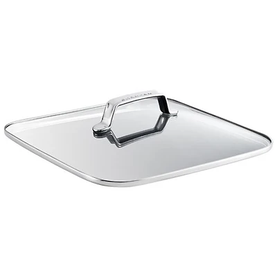 Couvercle en verre/acier inoxydable pour poêle carrée de 4,8 l de Scanpan - Argenté